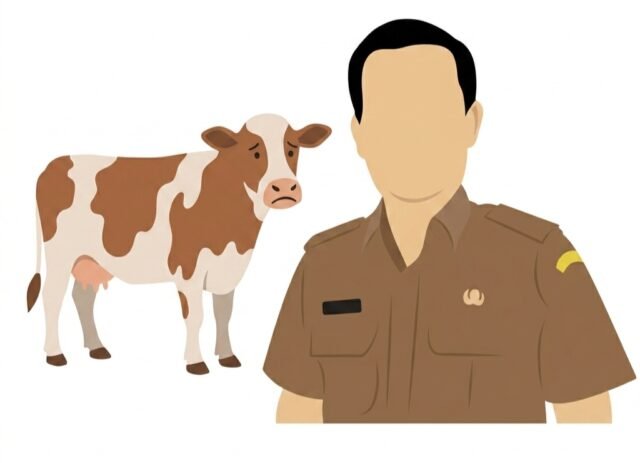 Ilustrasi oknum ASN di Kabupaten Bulukumba yang diduga melakukan penipuan terhadap warga senilai Rp1,7 juta dengan modus menjanjikan pencarian sapi yang hilang.