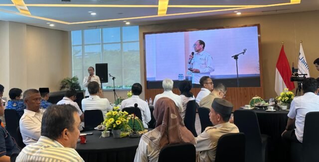 PERKOPINDO Sulsel bersama Dinas Bina Marga dan Bina Konstruksi Provinsi Sulsel serta Balai Jasa Konstruksi Wilayah VI menggelar Gathering ProBuild INTIM 2026 di Auditorium JAMKRINDO, Jalan DR Ratulangi, Makassar, Senin (24/8/2026).
