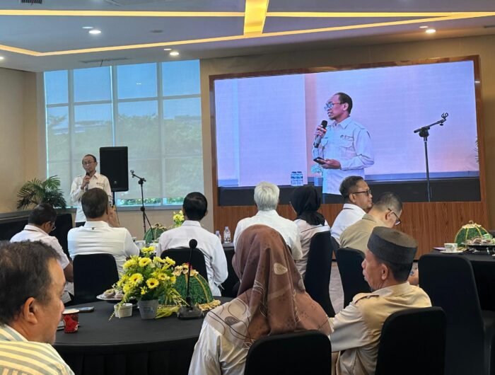 PERKOPINDO Sulsel bersama Dinas Bina Marga dan Bina Konstruksi Provinsi Sulsel serta Balai Jasa Konstruksi Wilayah VI menggelar Gathering ProBuild INTIM 2026 di Auditorium JAMKRINDO, Jalan DR Ratulangi, Makassar, Senin (24/8/2026).