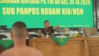 Pangdam XIV/Hasanuddin, Mayjen TNI Bangun Nawoko memimpin Sidang Pemilihan Tingkat Pusat penerimaan Bintara PK TNI AD Gelombang III Tahun Anggaran 2026 Sub Panpus Kodam XIV/Hasanuddin.