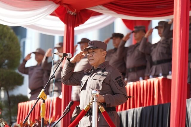 Kejaksaan Tinggi (Kejati) Sulawesi Selatan, gelar Upacara Peringatan Hari Lahir (Harlah) ke-81 Kejaksaan Republik Indonesia Tahun 2026 di halaman Kantor Kejati Sulsel, Rabu (2/9/2026).
