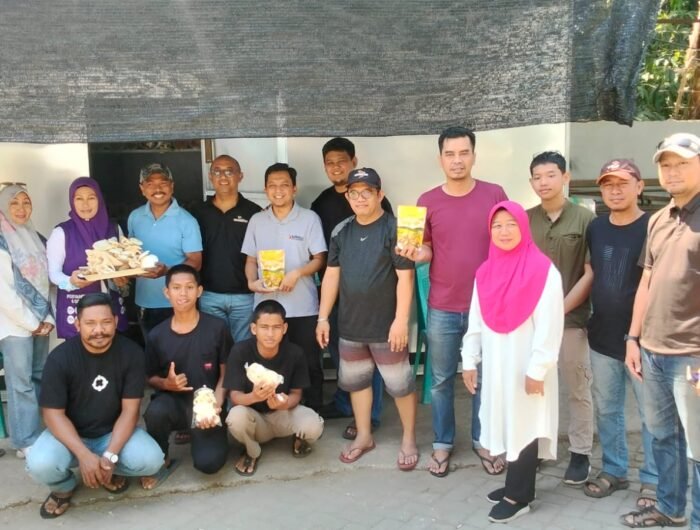 Pemanfaatan lahan fasum D’Tata Tri Residence menjadi lokasi budi daya jamur. Kegiatan ini melibatkan remaja Masjid Al-Hijrah dalam pengelolaannya. Lurah Parangtambung Muh. Zulkifli Ghozali mengapresiasi kegiatan produktif tersebut.