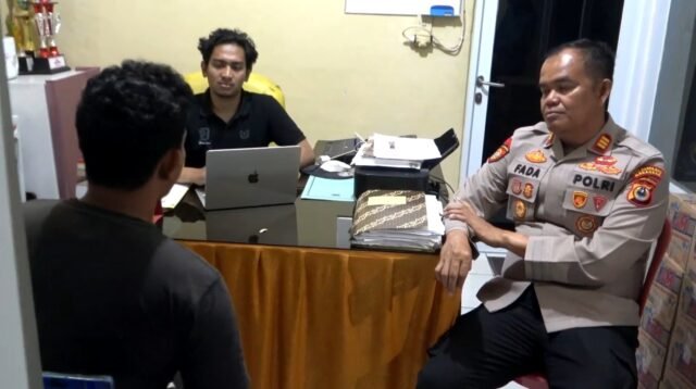 Pria berinisial AA (26), menjalani pemeriksaan di Mapolsek Tallo, Senin (14/9/2026) malam.