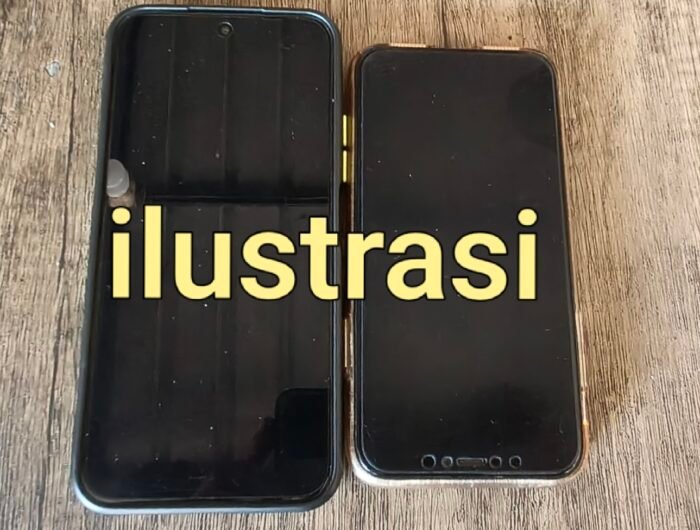 Ilustrasi ponsel ilegal.